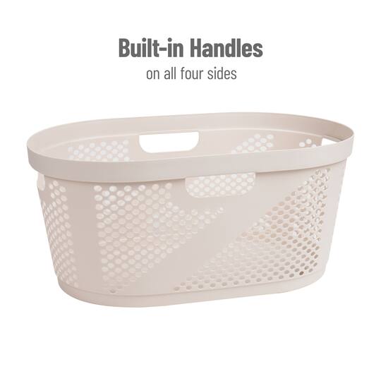 Mind Reader 40L Ventilated Laundry Basket with Cut Out Handles